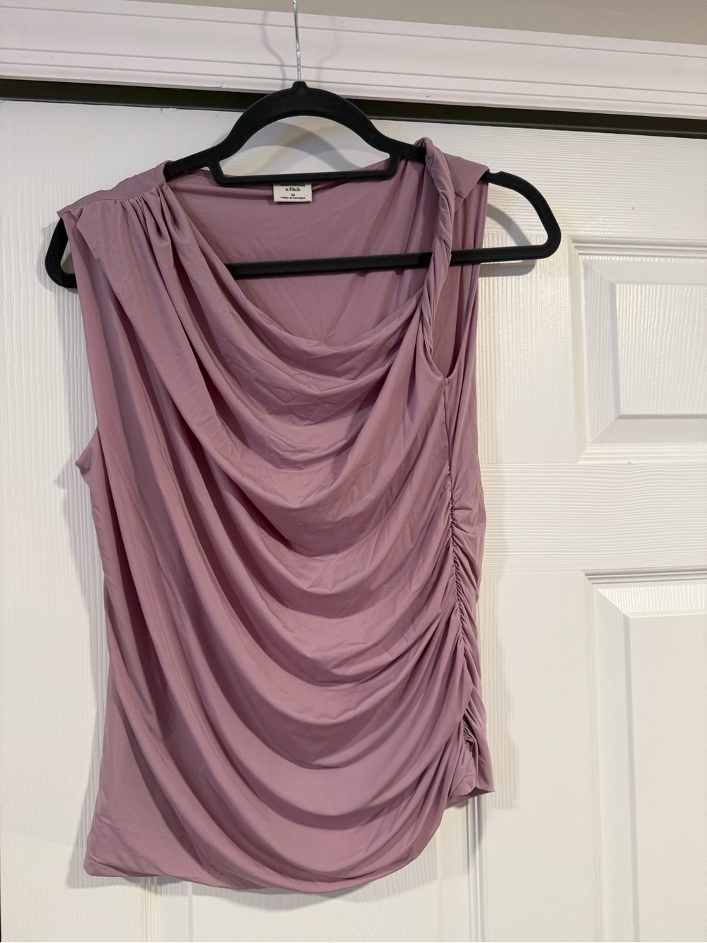 Abercrombie & Fitch Dusty Rose Draped Sleeveless Camisole